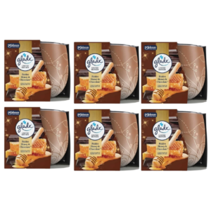 Glade Honey & Chocolate Candles 6 x 108g