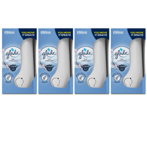 Glade Sense & Spray Pure Clean Linen Air Freshener Holder and Refill x4