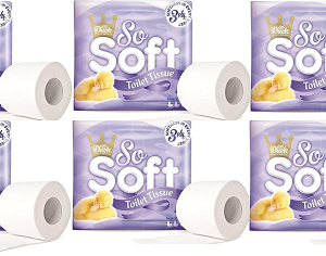 Little Duck So Soft Classic Comfort Toilet Rolls 3 Ply 6 x 9 Pack = 54 Rolls