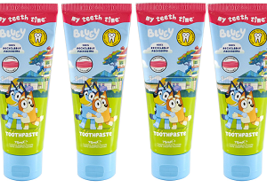 Nickelodeon Bluey Strawberry Children's Fluoride Toothpaste 75ml (x6 Tubes)