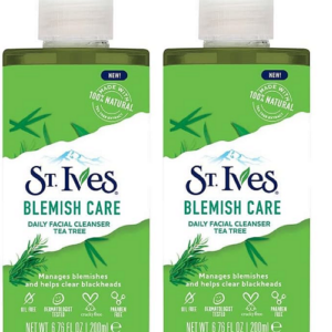 St Ives Blemish Care Daily Facial Cleanser Tea Tree 200ml (x2 Bottles)