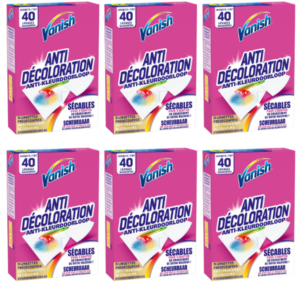 Vanish Anti Colour Transfer Box 20 Sheets x6 Boxes