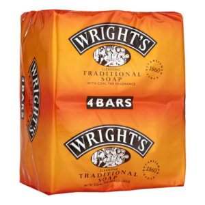 Wright's Traditional Soap Bars With Coal Tar 4 x 100g