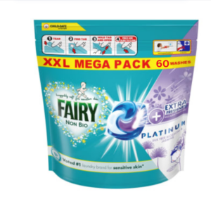 Fairy Platinum Silk Tree Blossom And Jasmine 60 Laundry Capsules