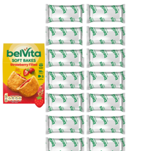 Belvita Soft Baked Strawbery Filled Breakfast Biscuits (14 x 50g Bars)