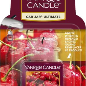 Yankee Candle 3D Car Jar Air Freshener, Black Cherry Fragrance